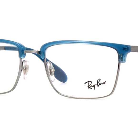 New RAY-BAN Frames Unsisex RB6397 2934 54 19 145 Glasses Blue Silver Light Metal - Picture 1 of 4